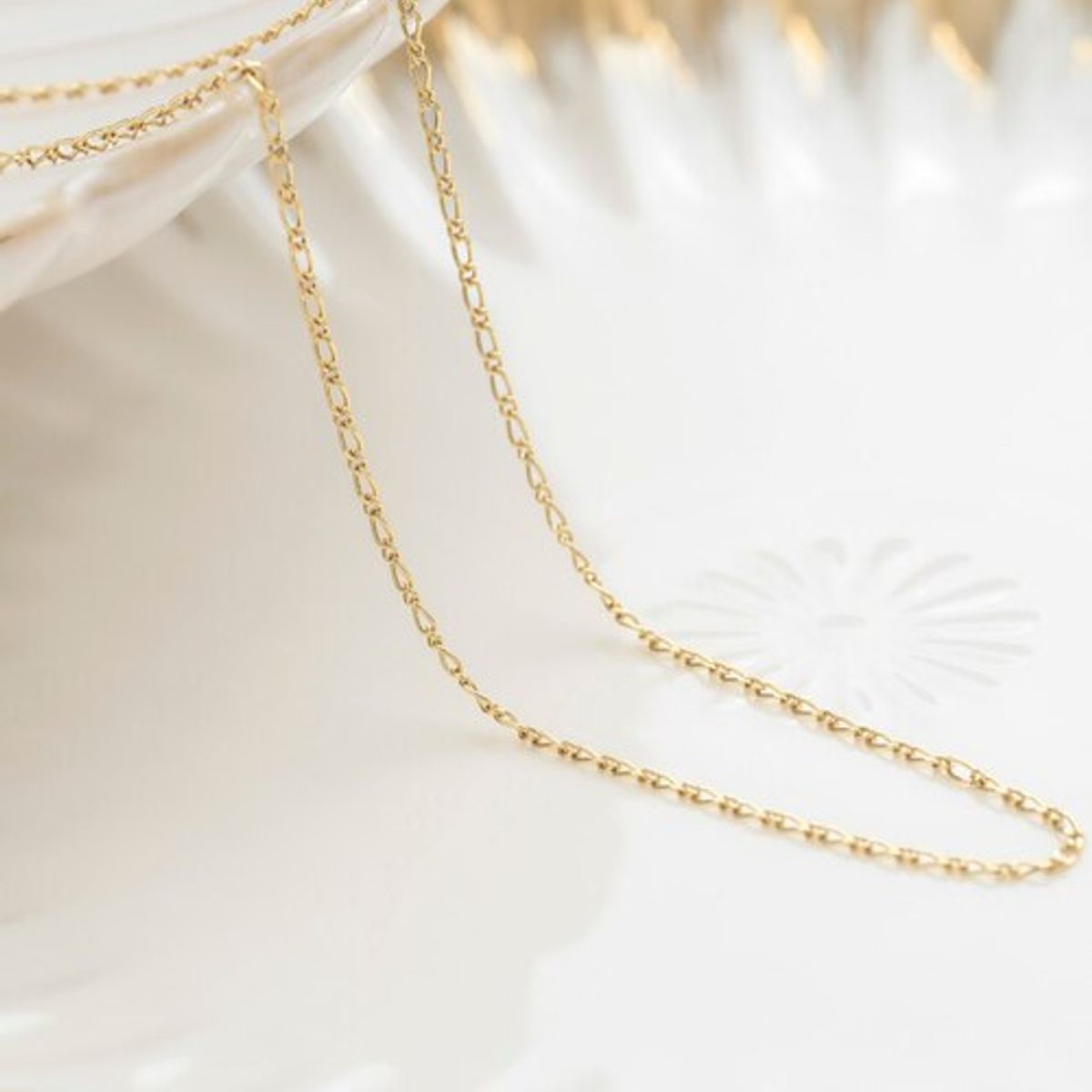 GENERICO - Cadena Tejido 1x1 Oro Laminado 18k