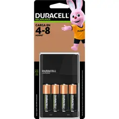 DURACELL - CARGADOR PILAS + 4 PILAS AA CEF14 + AA4