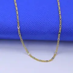 GENERICO - Cadena 3x1 Diamantada Oro laminado 18k