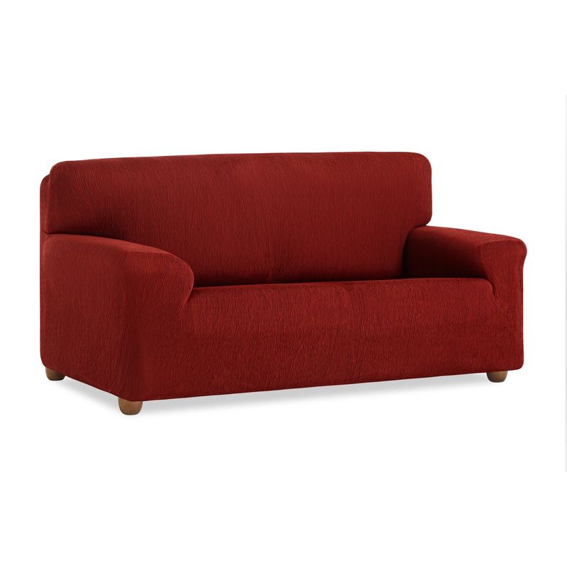 ZAHR - FUNDA JACQUARD ELAST 2 CUERPOS  TEIDE ROJO