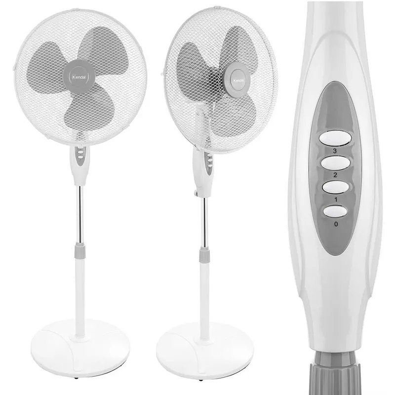 KENDAL - Ventilador Pedestal Pie Silencioso Kendal Kf-16p Oscilante