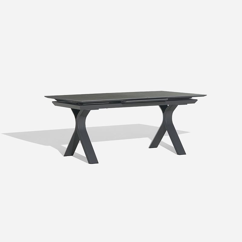 ROSEN - Mesa de Comedor de Terraza Albir 8 Personas Gris