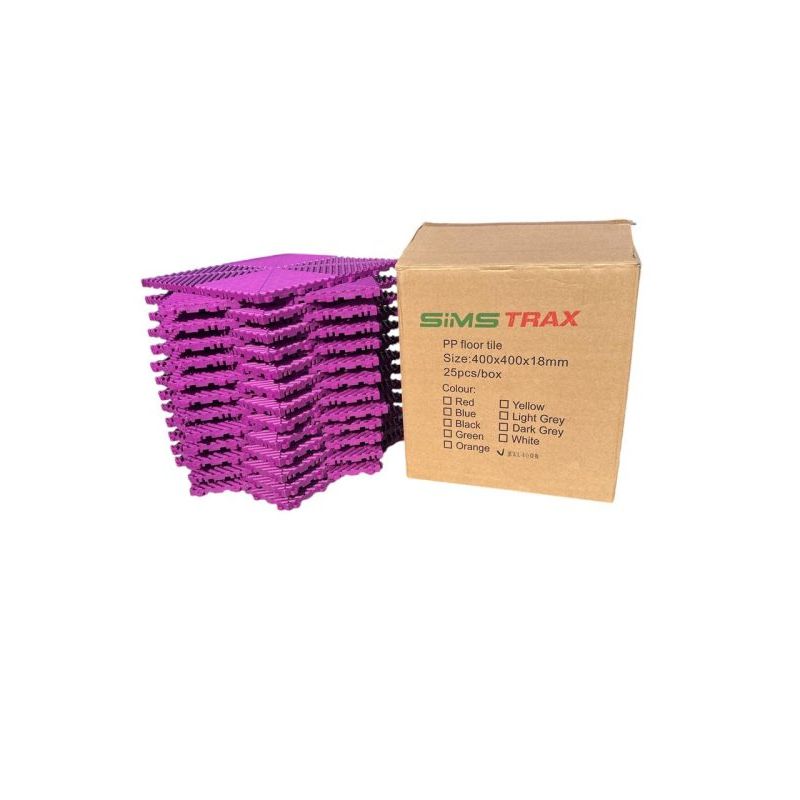 GENERICO - Piso Encastrable Heavy Duty SIMSTRAX Pack x 25 UN 4 M2 Violeta
