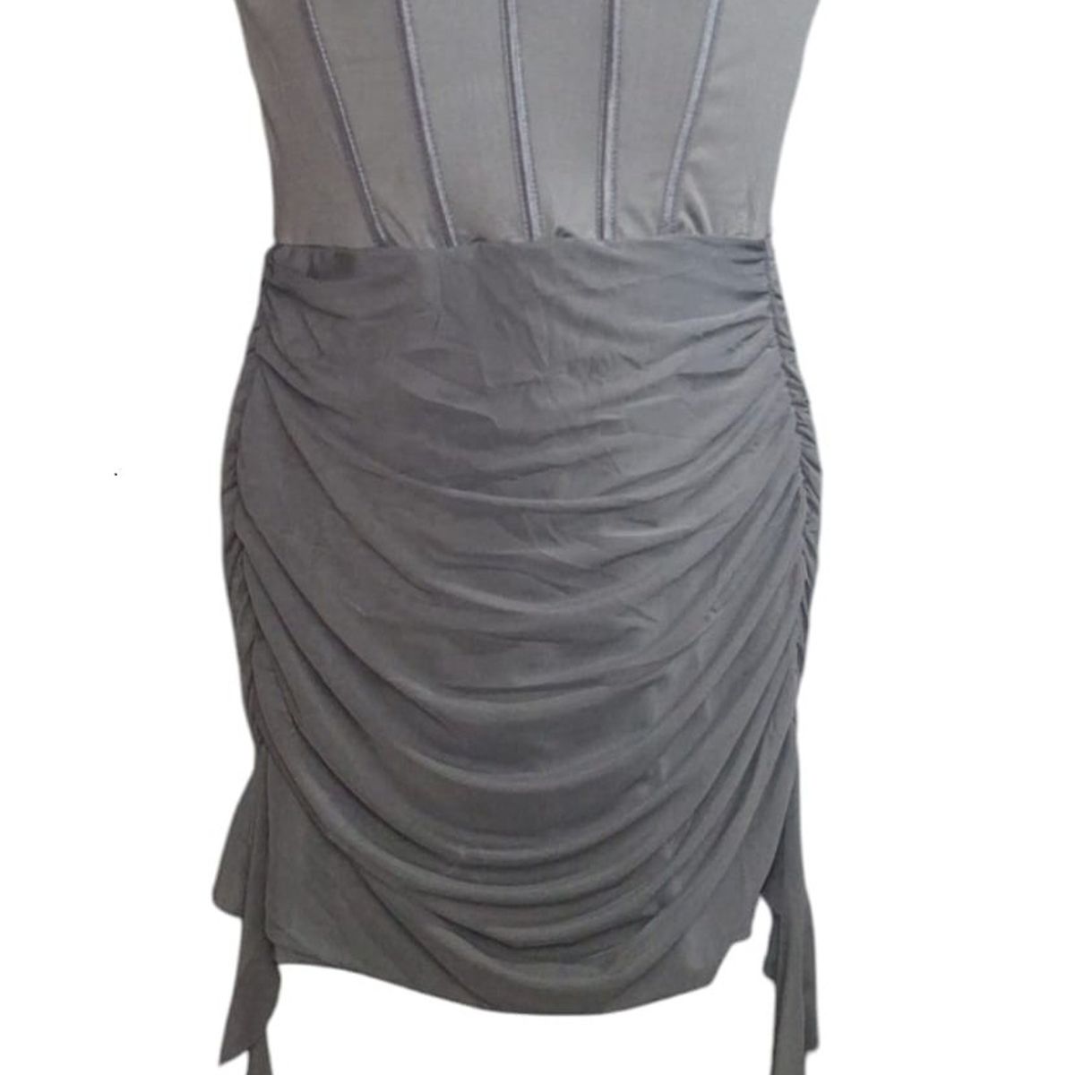 GARSIL - Vestido Ajustado Sin Tirantes Con Efecto Corset en Cintura Para Mujer