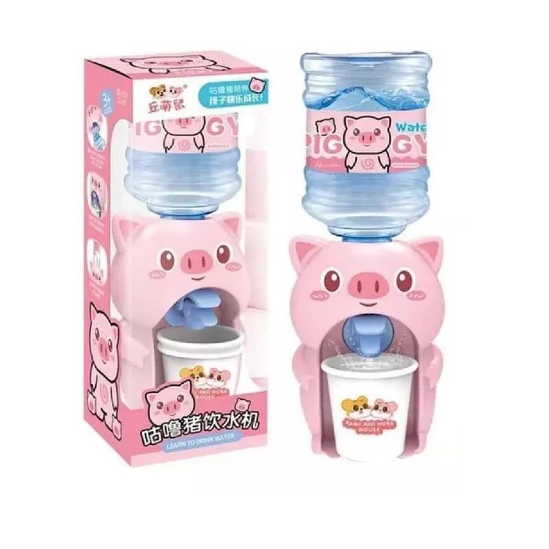 ANGELES DEL HOGAR - Mini Garrafon Kawaii Dispensador De Agua Para Niños Color Rosa