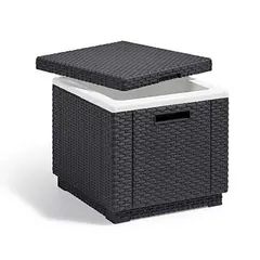 KETER - Mesa Cooler de Terraza Jardín Ice Cube Grafito