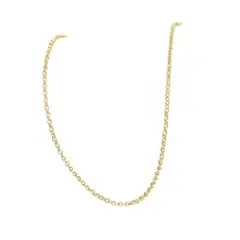 GENERICO - Cadena Tejido Rolo Delgado Oro Laminado 18k