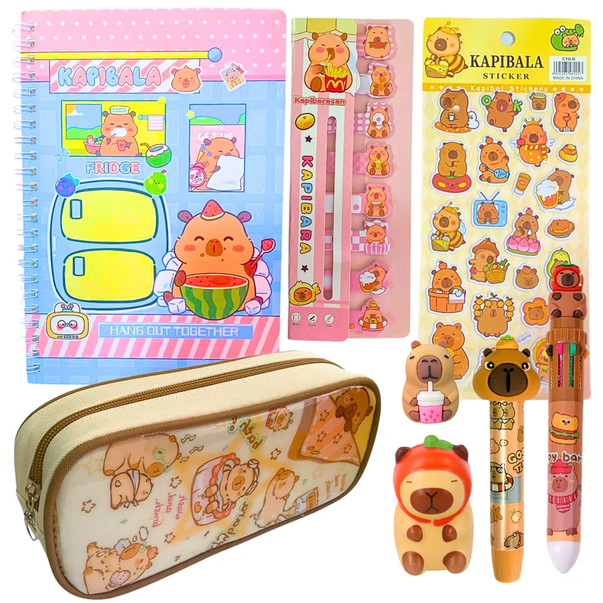 GENERICO - Papelería Capibara Kawaii Box De Regalo Capybara Tamaño L