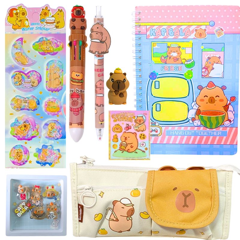 GENERICO - Papelería Capibara Kawaii Box De Regalo Capybara Tamaño L