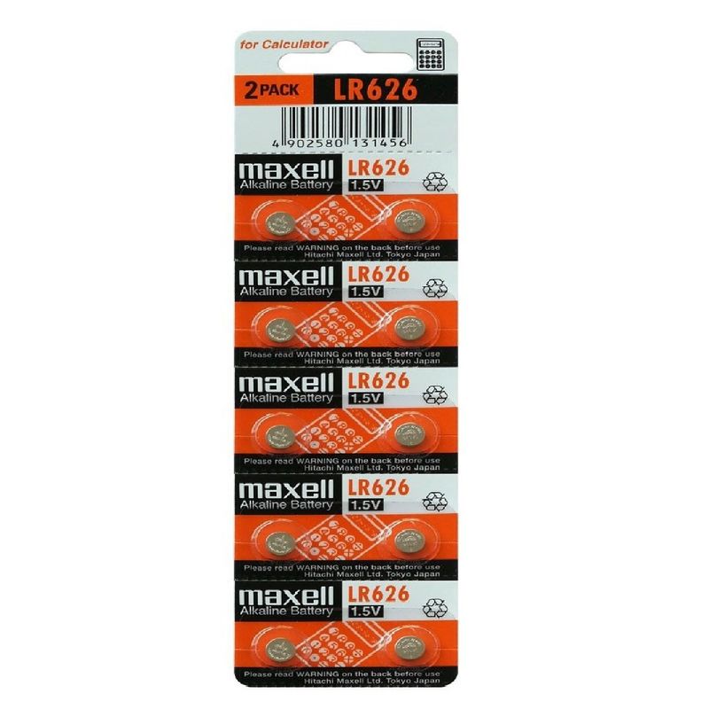 MAXELL - Pilas Lr41 Maxell 15v Tira 10 Unidades - Negro