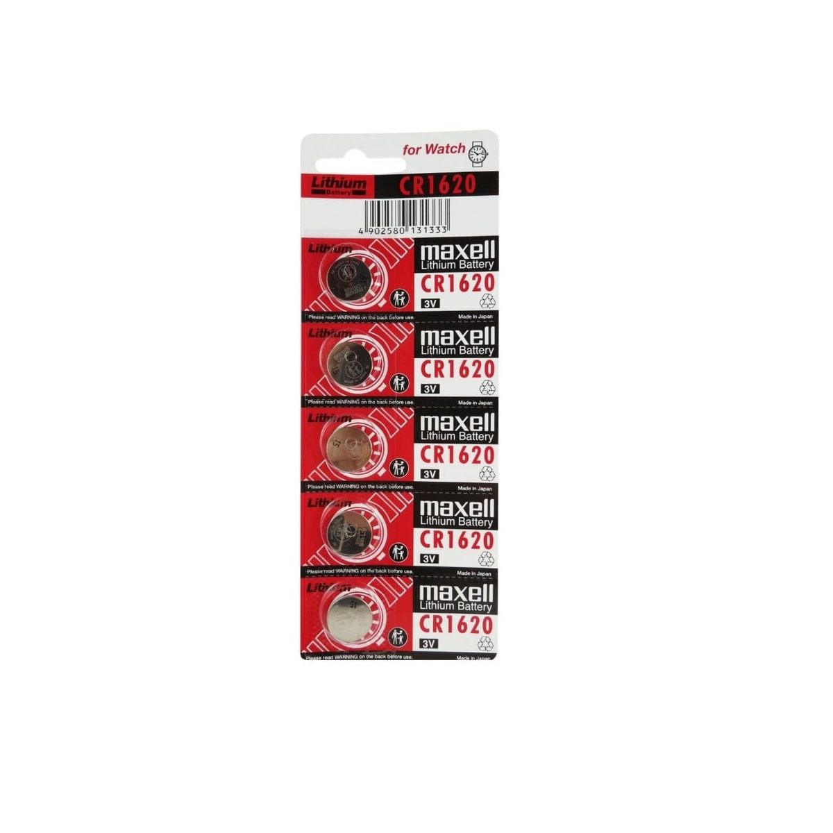 Pilas Maxell Cr1620 3v Para Reloj 5 Unidades, marca MAXELL - Foto Principal