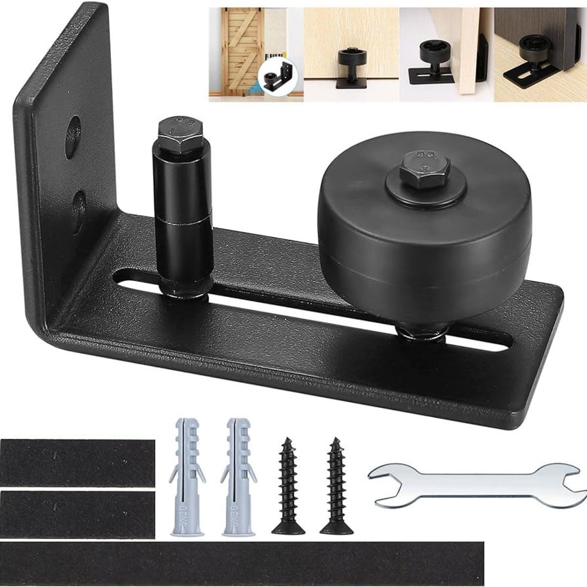 KUANGYE - 8 En 1 Para Puerta Corredera, Guía De Suelo Para Puerta