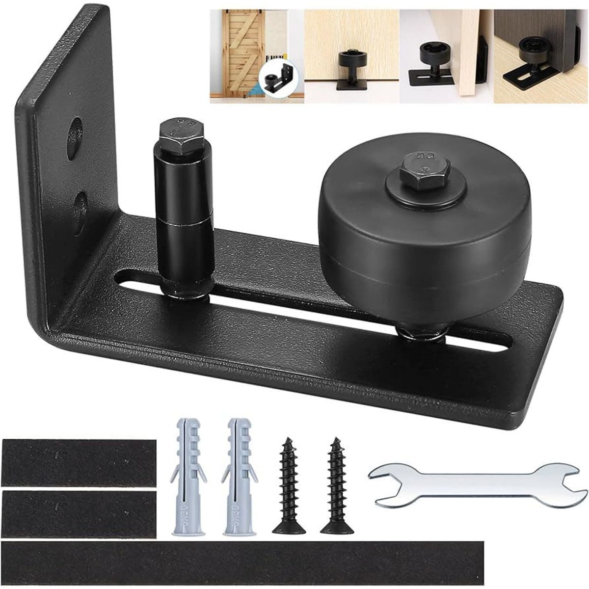 KUANGYE - 8 En 1 Para Puerta Corredera, Guía De Suelo Para Puerta