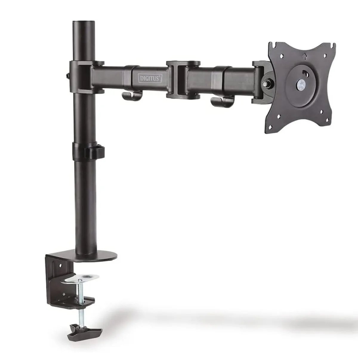 NOVYSTOR - Soporte Un Brazo Monitor 13 A 27 Base Ajustable Articulado