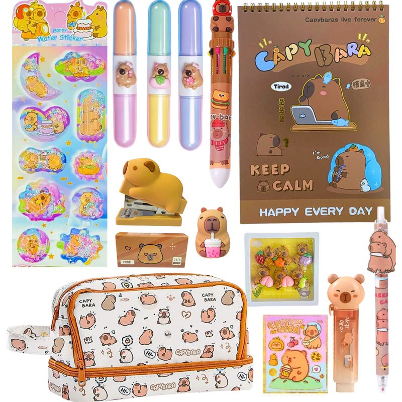 GENERAC - Papelería Capibara Kawaii Box De Regalo Capybara Tamaño Xl