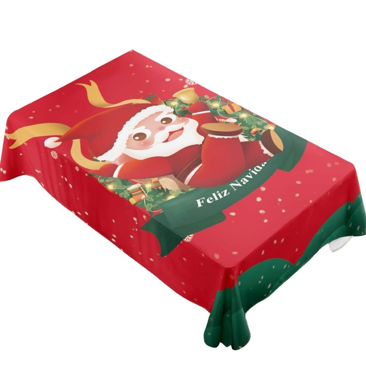 GENERICO - Mantel de Navidad Fechas Navideñas 140x220cm A10