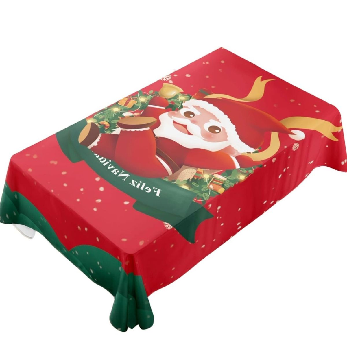 GENERICO - Mantel de Navidad Fechas Navideñas 140x220cm A10