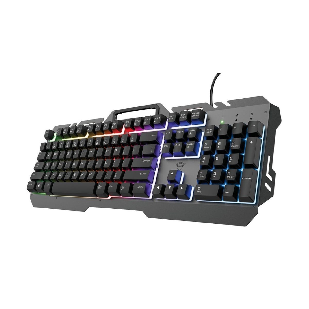 TRUST - Teclado Gamer Metálico Rgb Trust GXT 853 Metal Rainbow TRUST