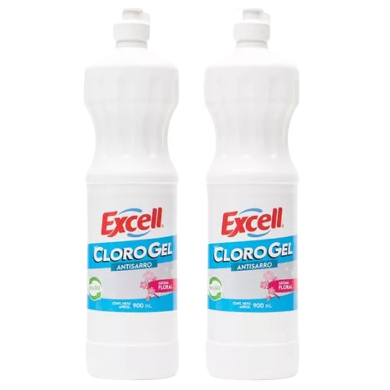 EXCELL - Pack 2 Unidades Clorogel Excell 900cc: Limpia Y Desinfecta