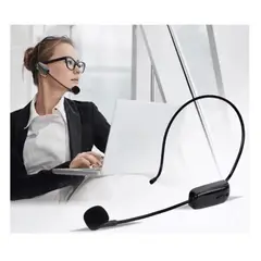 GENERICO - Microfono Inalambrico De Cintillo Bluetooth 5.0 Portatil