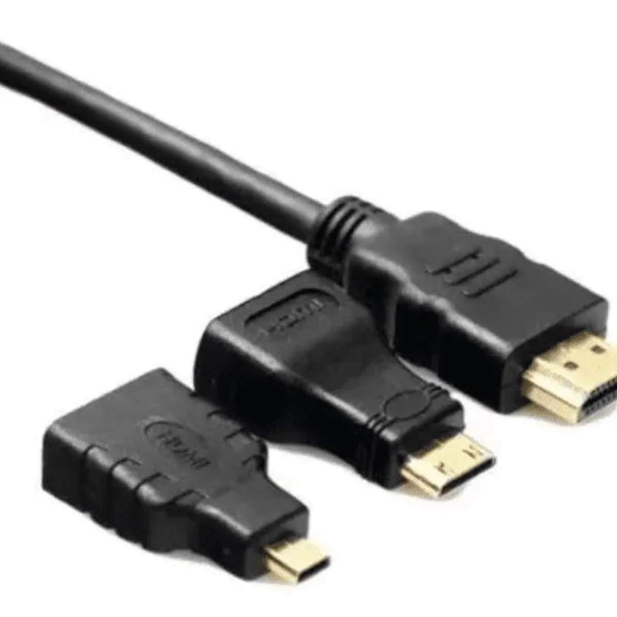 Cable Hdmi 3 En 1, Con Adaptadores Mini Hdmi Y Micro Hdmi, marca GENERICO - Foto Principal