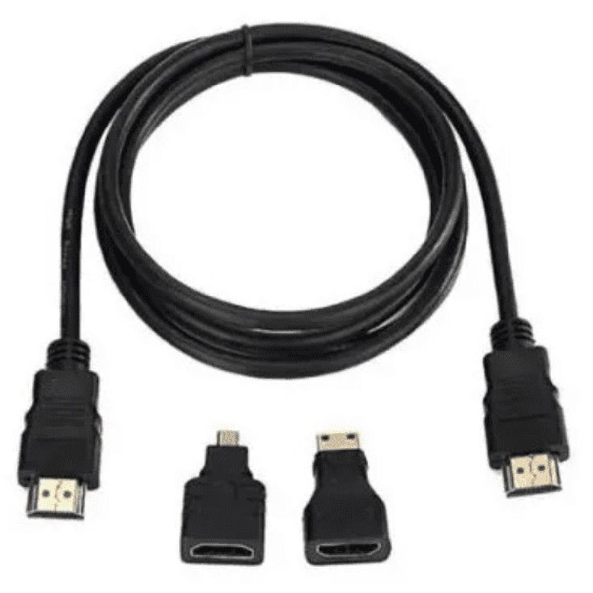 Cable Hdmi 3 En 1, Con Adaptadores Mini Hdmi Y Micro Hdmi, marca GENERICO - Foto 2