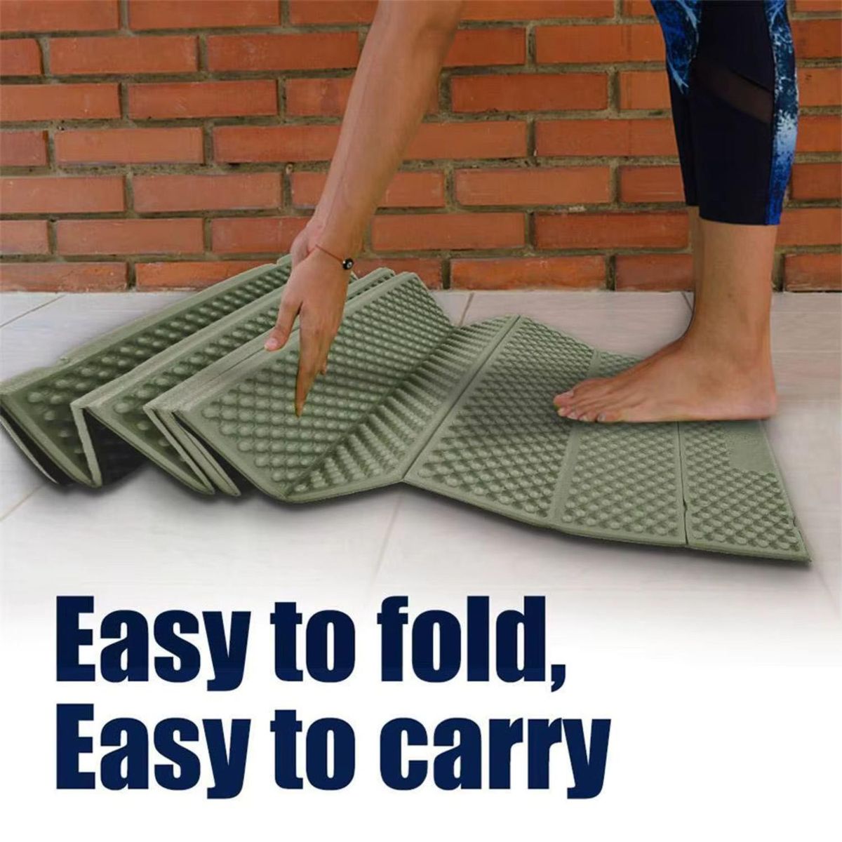 EKOI - Colchoneta Plegable De Trekking Camping Outdoor - Naranja - Talla Única