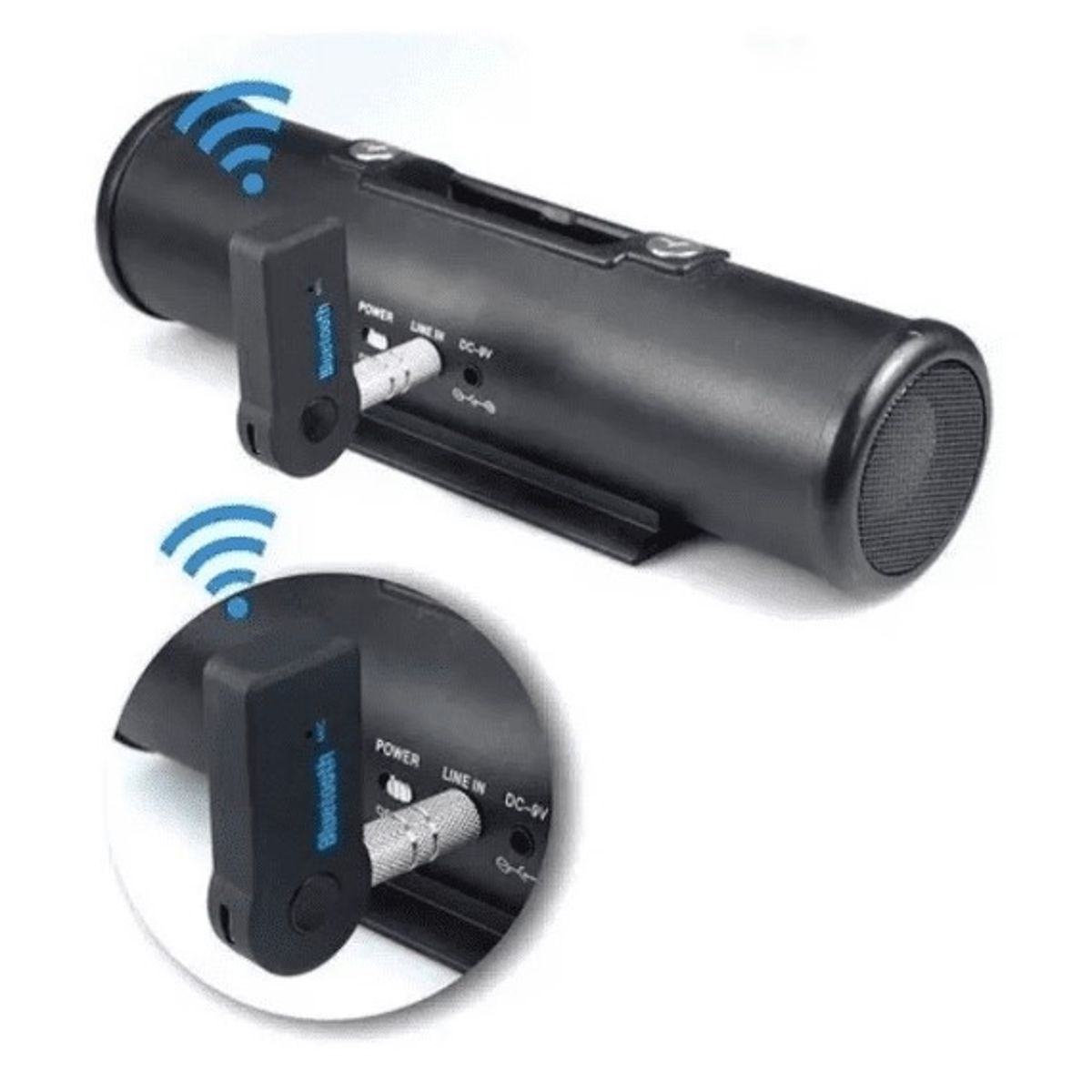 GENERICO - Receptor Bluetooth Auto Inalambrico Recargable Manos Libres