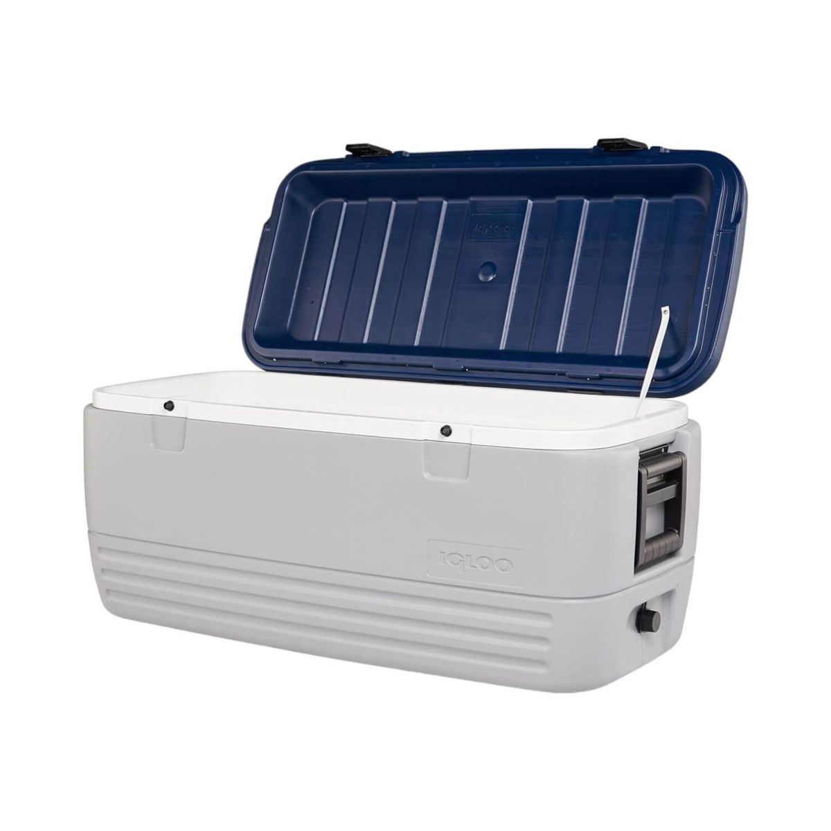 IGLOO - Cooler Nevera Hielera MaxCold Gris 113 Litros Azul Igloo