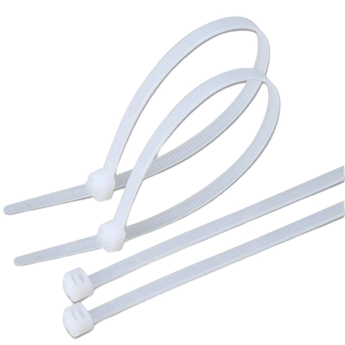 SOLIOT - Amarra Cable Plastica 4x150mm Blanco Set 100 Unidades