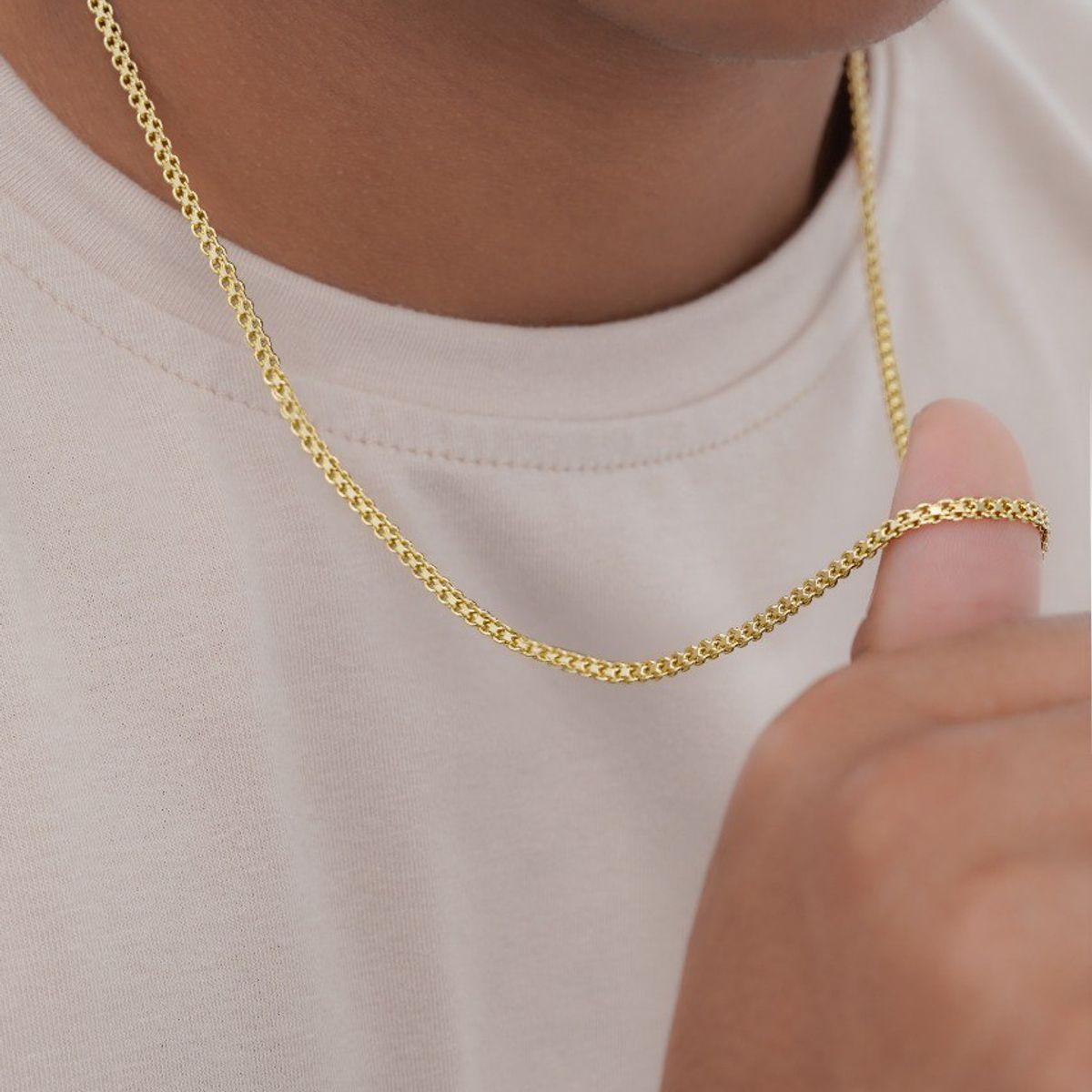 GENERICO - Cadena Tejido Chino Oro laminado 18k