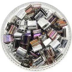 GENERICO - Tilas de 5mm Miyuki 10gr - Plateado