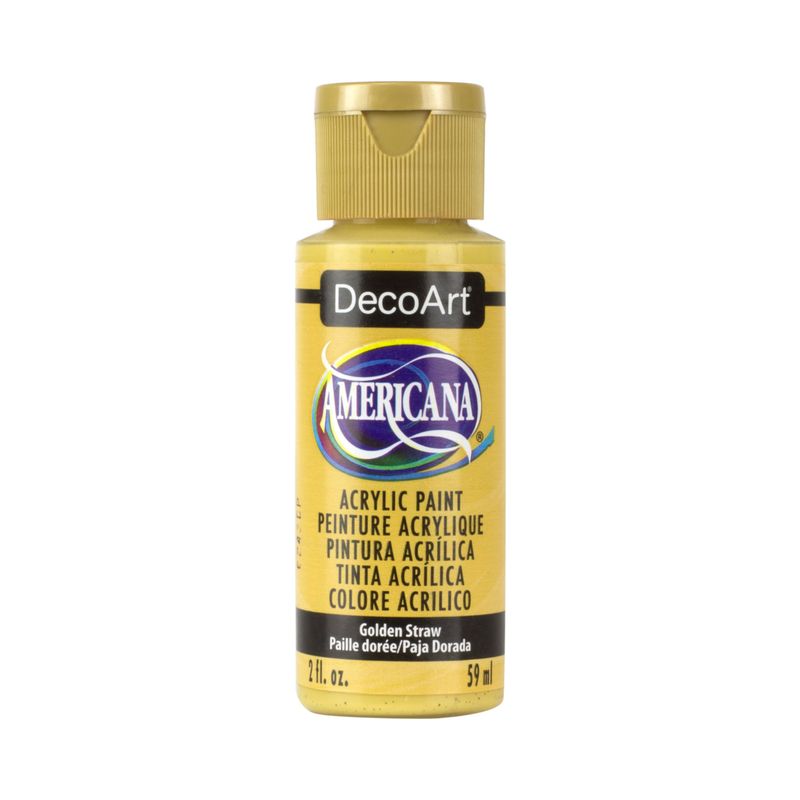 DECOART - Pintura Acrílica DecoArt Golden Straw DA168 Amarillo 59 ml
