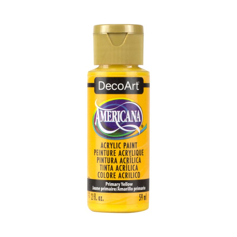 DECOART - Pintura Acrílica DecoArt Primary Yellow DA201 Amarillo 59 ml