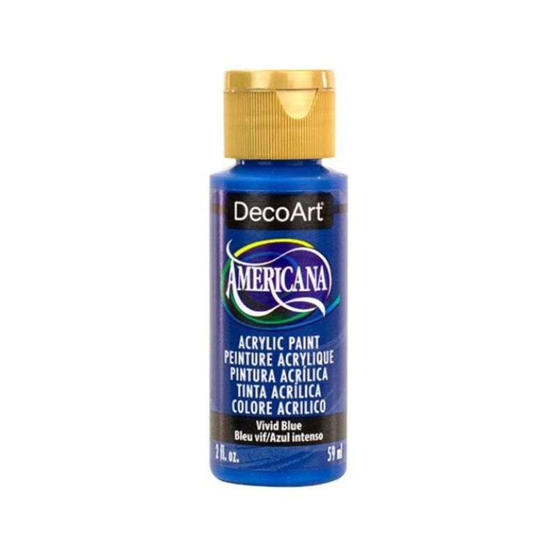 DECOART - Pintura Acrílica DecoArt Vivid Blue DA394 Azul 59 ml