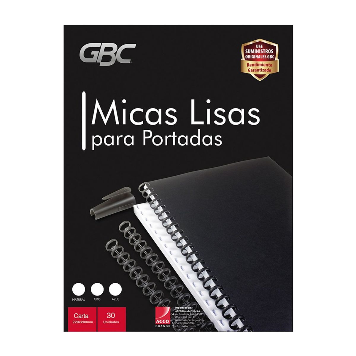 GENERICO - Paquete de Mica IBICO Tamaño Carta 22x28 cm Natural de 30 unidades - GBC