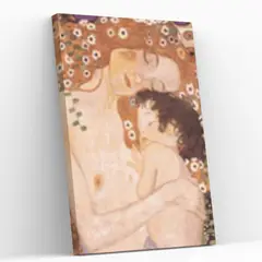 GENERICO - Pintura con números en bastidor 60x75 Mom and Baby Klimt - Painting by numbers