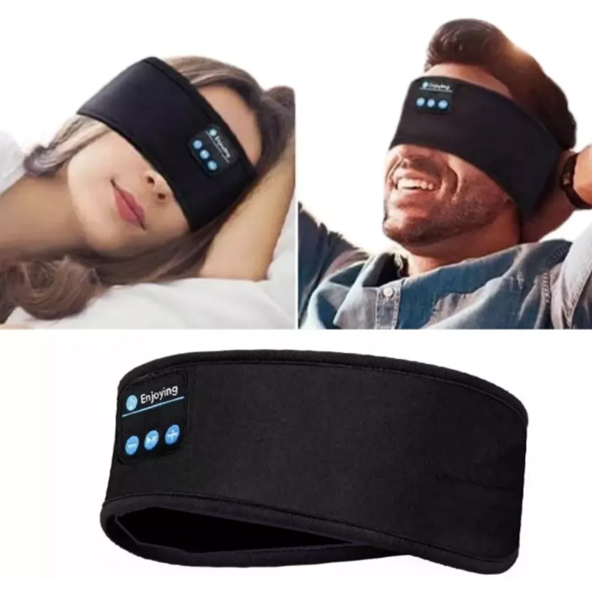 GENERICO - audifonos Cintillo Deportivo Recargable Usb Musica Bluetooth 5.0 negro