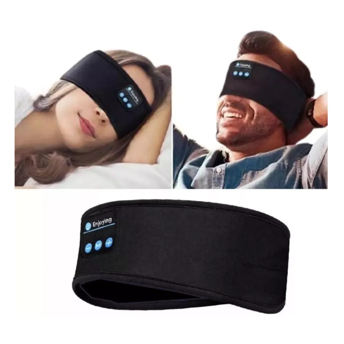 GENERICO - audifonos Cintillo Deportivo Recargable Usb Musica Bluetooth 5.0 negro