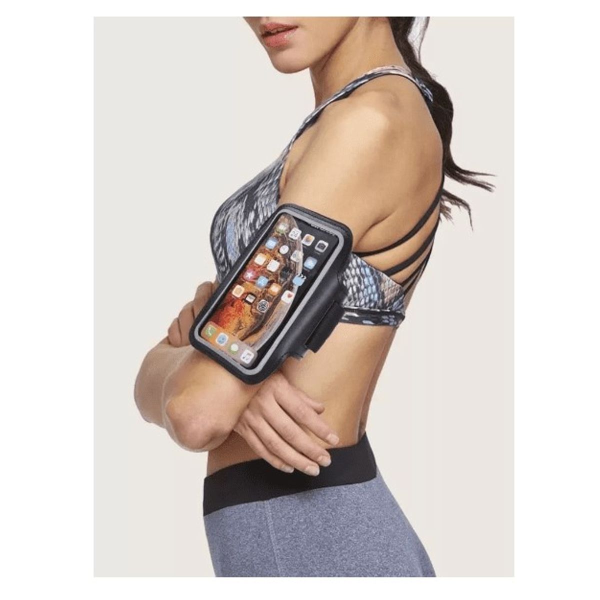 GENERICO - Brazalete De Teléfono Celular Para Correr Deportivo Trotar NEGRO