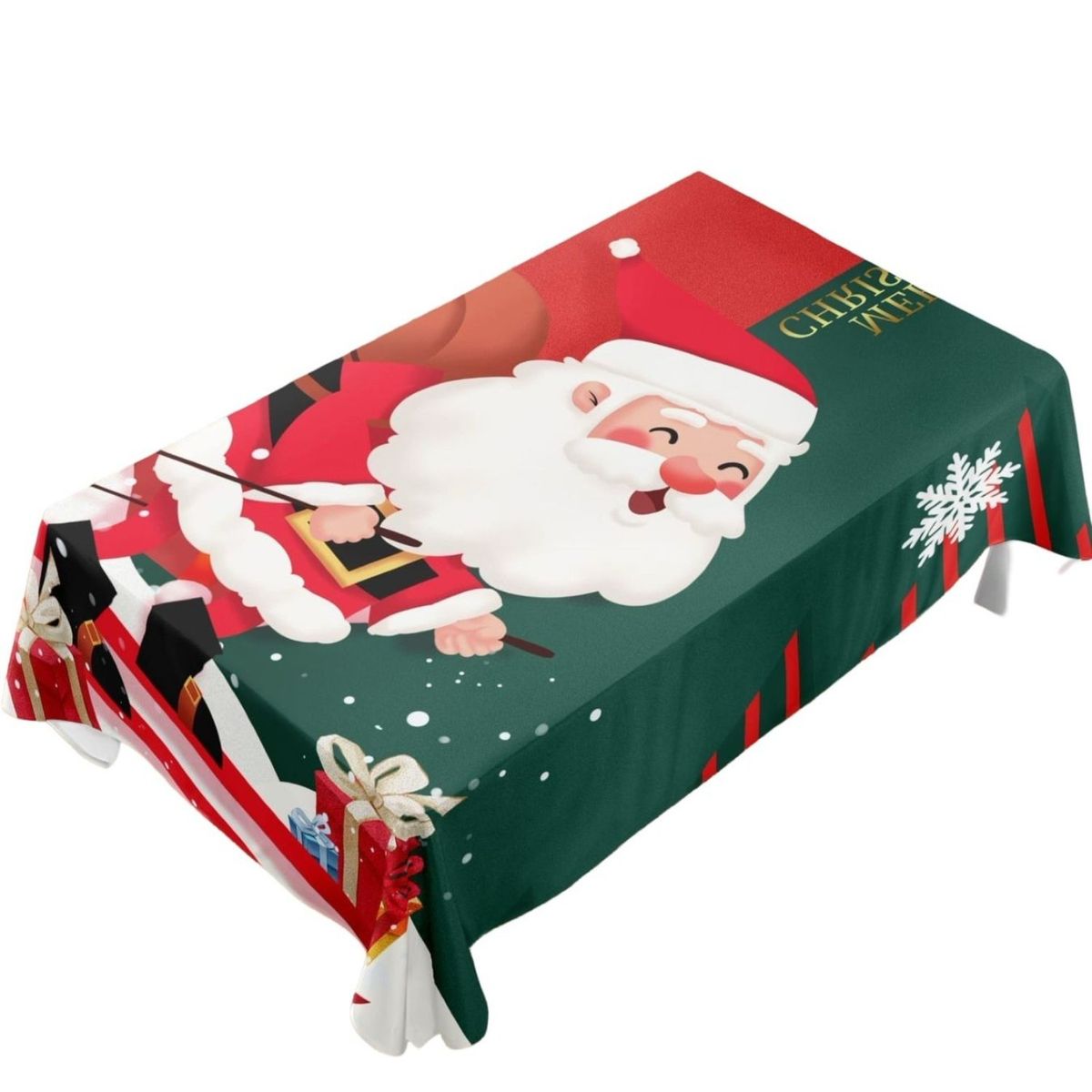 GENERICO - Mantel de Navidad Fechas Navideñas 140x220cm A07