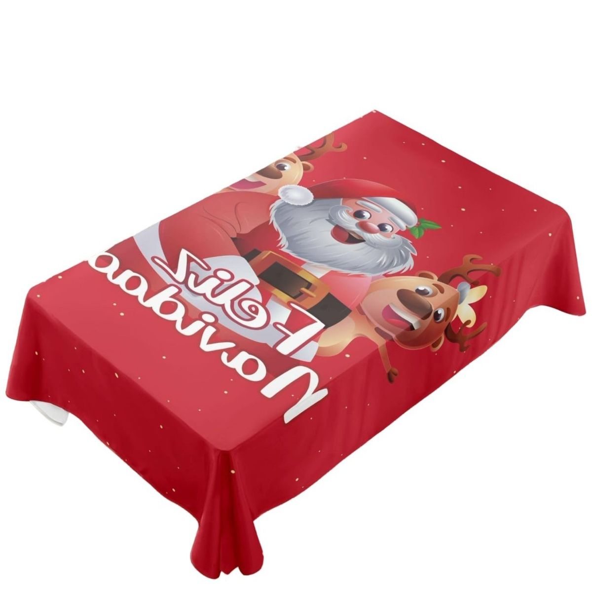 GENERICO - Mantel de Navidad Fechas Navideñas 140x220cm A06