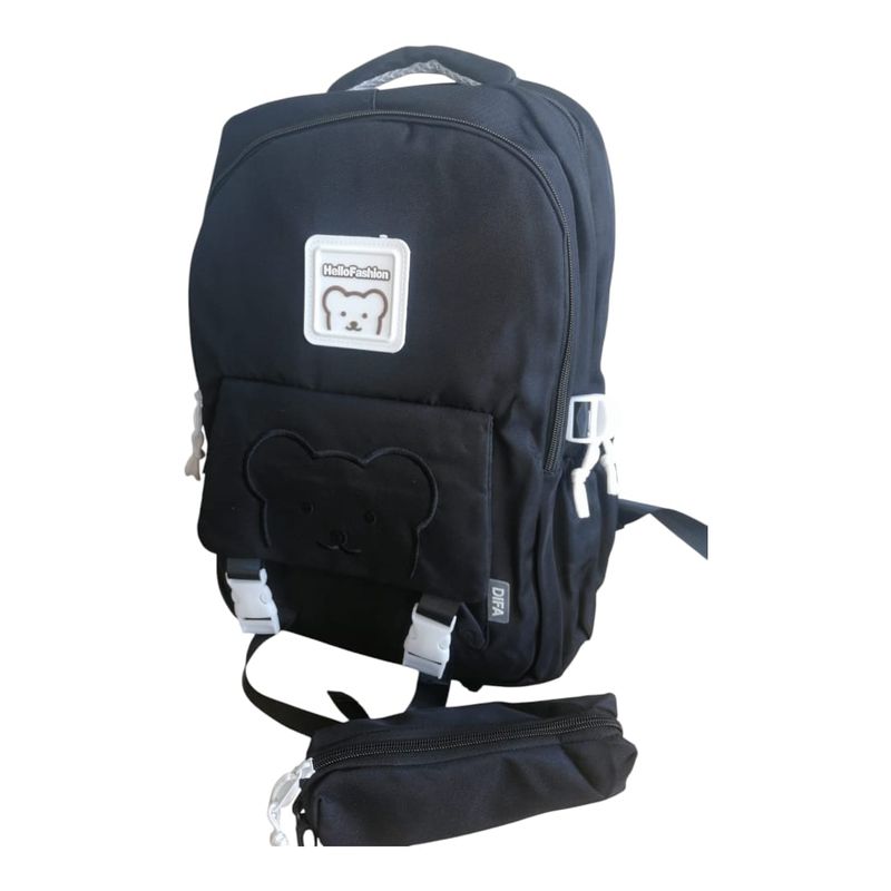 GENERICO - Mochila escolar juvenil  oso para adolescentes y estudiantes