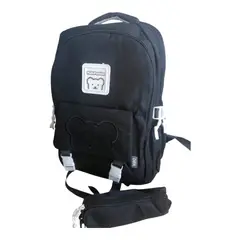 GENERICO - Mochila escolar juvenil oso para adolescentes y estudiantes