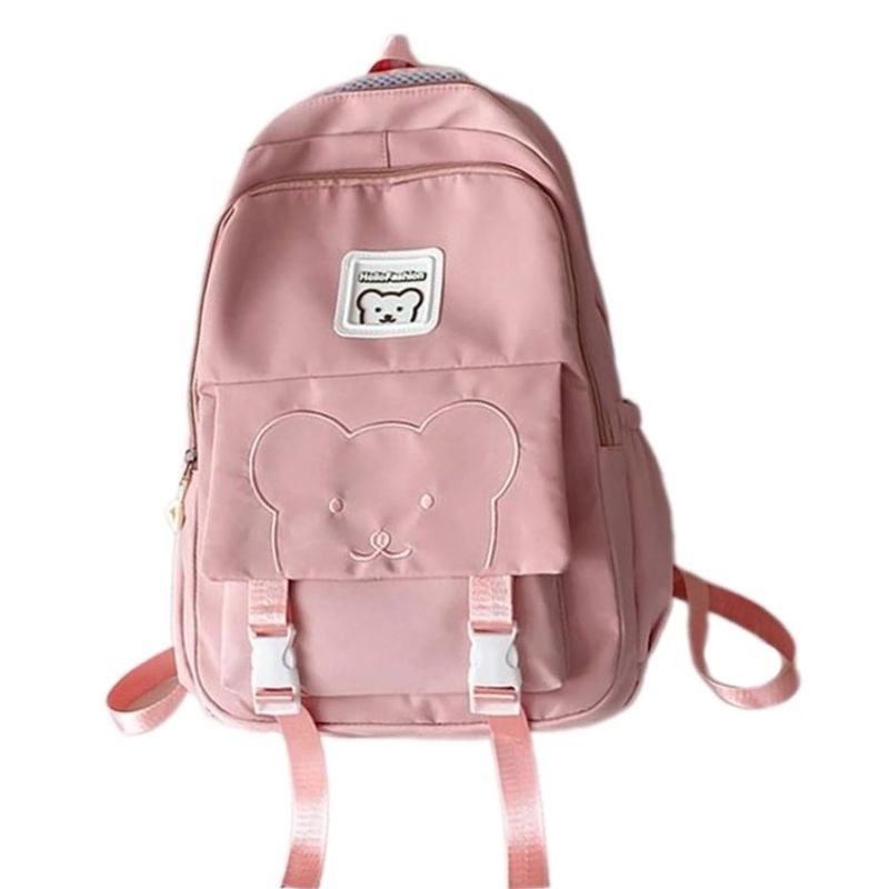 GENERICO - Mochila escolar juvenil  oso para adolescentes y estudiantes