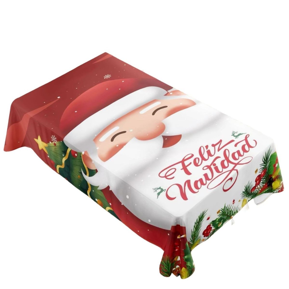 GENERICO - Mantel de Navidad Fechas Navideñas 140x220cm A04