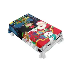 GENERICO - Mantel de Navidad Fechas Navideñas 140x220cm A08