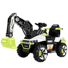 U BUY - Coche Juguete Eléctrico Niños Excavadora Música Bluetooth