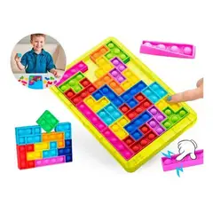 GENERICO - Juego Pop It rompecabeza bloques Tetris puzzle verde