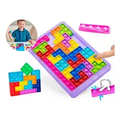 GENERICO - Juego Pop It rompecabeza bloques Tetris puzzle púrpura